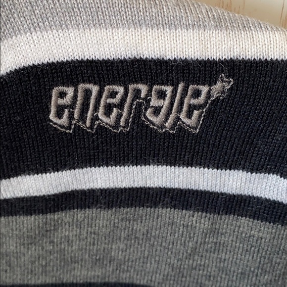 Energie (by Sixty) Striped V-neck Sweater - Picture 2 of 7